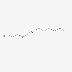 molecular formula C12H20O B12554200 3-Methylundec-2-en-4-yn-1-ol CAS No. 148802-07-7