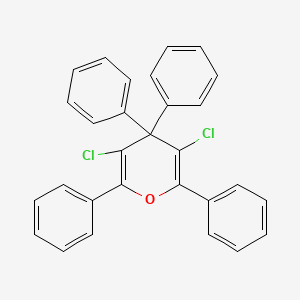 molecular formula C29H20Cl2O B12554220 3,5-Dichloro-2,4,4,6-tetraphenyl-4H-pyran CAS No. 142115-68-2