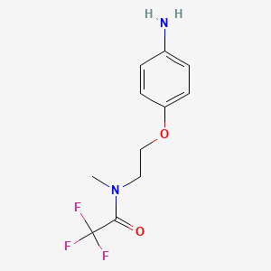 molecular formula C11H13F3N2O2 B12554240 N-[2-(4-Aminophenoxy)ethyl]-2,2,2-trifluoro-N-methylacetamide CAS No. 194098-62-9