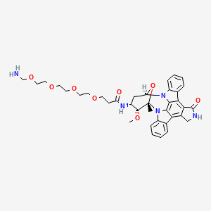 molecular formula C37H43N5O8 B1255426 Linkable staurosporine analogue 