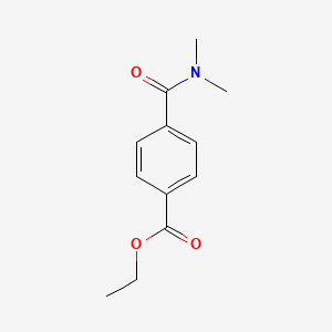 molecular formula C12H15NO3 B12554267 Benzoic acid, 4-[(dimethylamino)carbonyl]-, ethyl ester CAS No. 142207-17-8