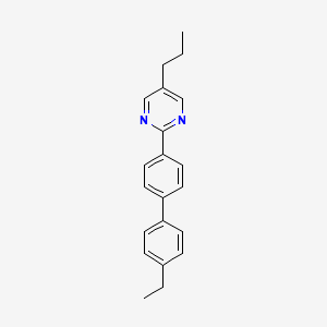 molecular formula C21H22N2 B12554272 2-(4'-Ethyl[1,1'-biphenyl]-4-yl)-5-propylpyrimidine CAS No. 175859-31-1