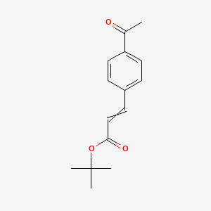 molecular formula C15H18O3 B12554286 tert-Butyl 3-(4-acetylphenyl)prop-2-enoate CAS No. 172161-04-5
