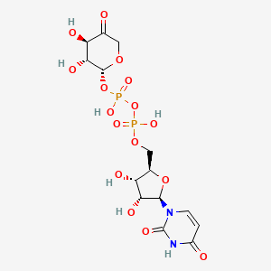 molecular formula C14H20N2O16P2 B1255429 UDP-L-Ara4O 