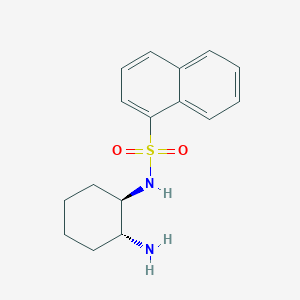 molecular formula C16H20N2O2S B12554293 N-[(1R,2R)-2-Aminocyclohexyl]naphthalene-1-sulfonamide CAS No. 183891-97-6