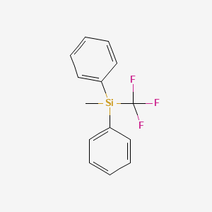 molecular formula C14H13F3Si B12554297 Methyl(diphenyl)(trifluoromethyl)silane CAS No. 167907-22-4