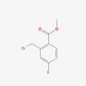 molecular formula C9H8BrFO2 B125543 Methyl 2-(bromomethyl)-4-fluorobenzoate CAS No. 157652-28-3