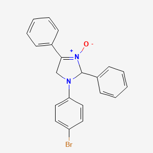 molecular formula C21H17BrN2O B12554309 1H-Imidazole, 1-(4-bromophenyl)-2,5-dihydro-2,4-diphenyl-, 3-oxide CAS No. 152511-67-6