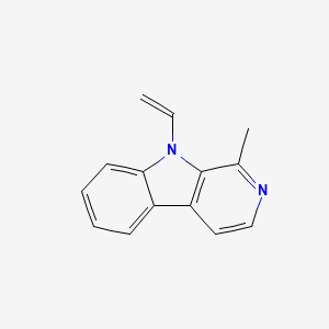 molecular formula C14H12N2 B12554339 9-Ethenyl-1-methyl-9H-beta-carboline CAS No. 144294-99-5