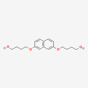 molecular formula C18H24O4 B12554353 1-Butanol, 4,4'-[2,7-naphthalenediylbis(oxy)]bis- CAS No. 165685-26-7