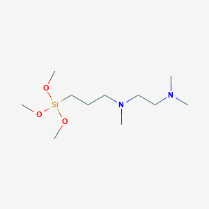 molecular formula C11H28N2O3Si B12554361 1,2-Ethanediamine, N,N,N'-trimethyl-N'-[3-(trimethoxysilyl)propyl]- CAS No. 151928-77-7