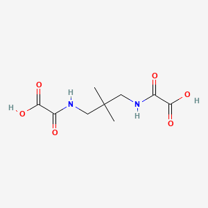 molecular formula C9H14N2O6 B12554375 Acetic acid, 2,2'-[(2,2-dimethyl-1,3-propanediyl)diimino]bis[2-oxo- CAS No. 143878-22-2