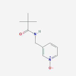 molecular formula C11H16N2O2 B12554454 2,2-Dimethyl-N-[(1-oxo-1lambda~5~-pyridin-3-yl)methyl]propanamide CAS No. 188657-86-5