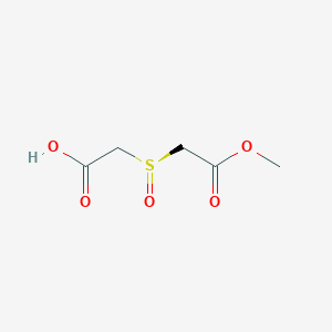 molecular formula C5H8O5S B12554472 Acetic acid, [(S)-(carboxymethyl)sulfinyl]-, 1-methyl ester CAS No. 156332-46-6