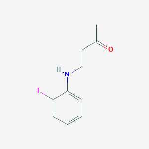 molecular formula C10H12INO B12554476 4-(2-Iodoanilino)butan-2-one CAS No. 163444-05-1