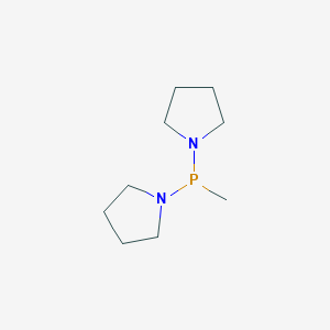 molecular formula C9H19N2P B12554504 Pyrrolidine, 1,1'-(methylphosphinidene)bis- CAS No. 160142-19-8