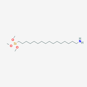 molecular formula C19H43NO3Si B12554513 16-(Trimethoxysilyl)hexadecan-1-amine CAS No. 193157-95-8