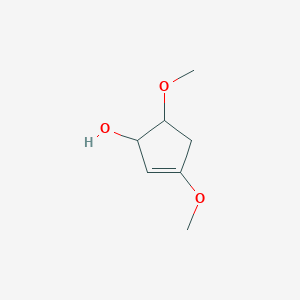 molecular formula C7H12O3 B12554518 3,5-Dimethoxycyclopent-2-en-1-ol CAS No. 143371-05-5