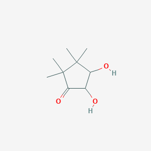 molecular formula C9H16O3 B12554574 4,5-Dihydroxy-2,2,3,3-tetramethylcyclopentan-1-one CAS No. 185009-32-9
