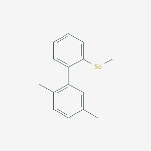 molecular formula C15H16Se B12554597 2,5-Dimethyl-2'-(methylselanyl)-1,1'-biphenyl CAS No. 147452-19-5