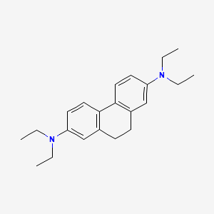 molecular formula C22H30N2 B12554599 N~2~,N~2~,N~7~,N~7~-Tetraethyl-9,10-dihydrophenanthrene-2,7-diamine CAS No. 144726-96-5