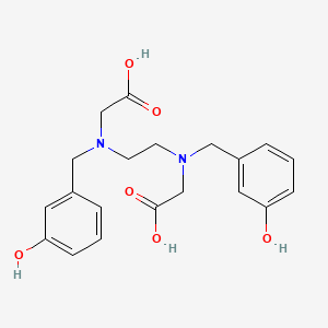 molecular formula C20H24N2O6 B12554680 2-[2-[Carboxymethyl-[(3-hydroxyphenyl)methyl]amino]ethyl-[(3-hydroxyphenyl)methyl]amino]acetic acid CAS No. 158069-80-8