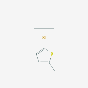 molecular formula C11H20SSi B12554696 Silane, (1,1-dimethylethyl)dimethyl(5-methyl-2-thienyl)- CAS No. 167772-54-5