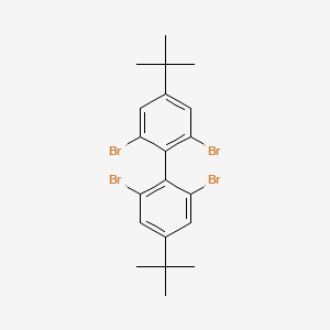 molecular formula C20H22Br4 B12554701 2,2',6,6'-Tetrabromo-4,4'-di-tert-butyl-1,1'-biphenyl CAS No. 180404-94-8