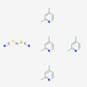 molecular formula C30H36N6NiS2 B12554715 Nickel(2+) thiocyanate--2,4-dimethylpyridine (1/2/4) CAS No. 143500-93-0