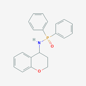 molecular formula C21H20NO2P B12554738 N-(3,4-Dihydro-2H-1-benzopyran-4-yl)-P,P-diphenylphosphinic amide CAS No. 192461-88-4