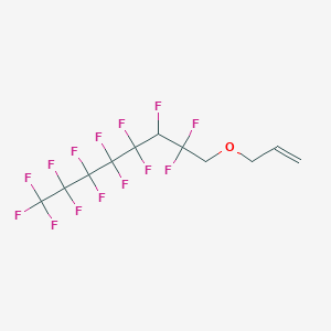 molecular formula C11H8F14O B12554740 1,1,1,2,2,3,3,4,4,5,5,6,7,7-Tetradecafluoro-8-[(prop-2-en-1-yl)oxy]octane CAS No. 192998-90-6