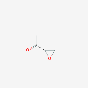molecular formula C4H6O2 B12554752 1-[(2S)-Oxiranyl]ethanone CAS No. 160798-42-5