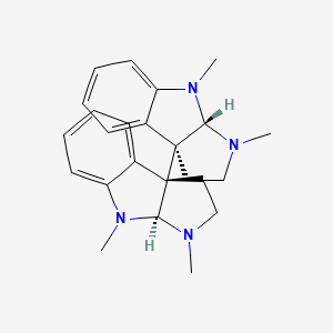 molecular formula C24H30N4 B1255479 (+)-Folicanthine 