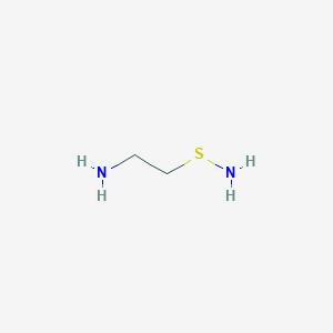 molecular formula C2H8N2S B12554865 2-(Aminosulfanyl)ethan-1-amine CAS No. 144678-17-1