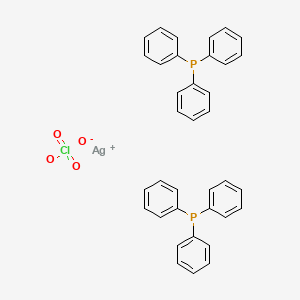 molecular formula C36H30AgClO4P2 B12554938 Silver;triphenylphosphane;perchlorate CAS No. 154965-03-4