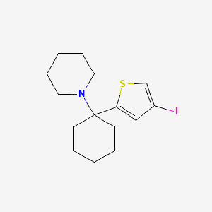 molecular formula C15H22INS B12555015 1-[1-(4-Iodothiophen-2-yl)cyclohexyl]piperidine CAS No. 142275-26-1