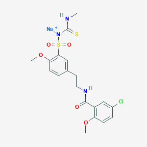 molecular formula C19H21ClN3NaO5S2 B1255511 HMR 1098 