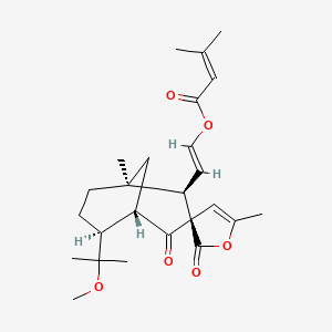 molecular formula C25H34O6 B1255515 Spirovibsanin A 