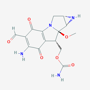 molecular formula C15H16N4O6 B125554 6-Demethyl-6-formylmitomycin C CAS No. 146376-40-1