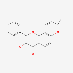 molecular formula C21H18O4 B1255557 Karanjachromene 
