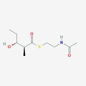 molecular formula C10H19NO3S B1255559 S-(2-acetamidoethyl) (2S,3R)-3-hydroxy-2-methylpentanethioate 