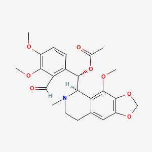 molecular formula C24H27NO8 B1255560 3-O-Acetylpapaveroxine 