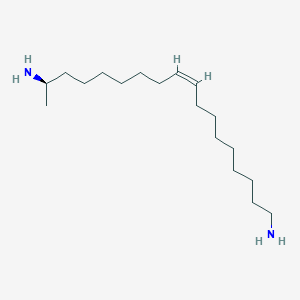 molecular formula C18H38N2 B1255570 (Z,17R)-octadec-9-ene-1,17-diamine 