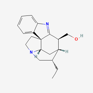 molecular formula C19H24N2O B1255572 1,2-Dehydrogeissoschizoline 