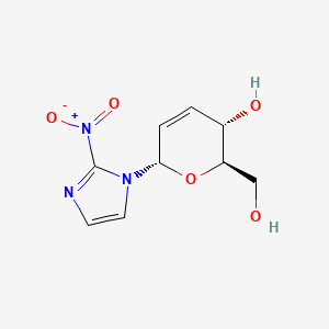 molecular formula C9H11N3O5 B1255573 (2R,3S,6S)-2-(hydroxymethyl)-6-(2-nitroimidazol-1-yl)-3,6-dihydro-2H-pyran-3-ol 