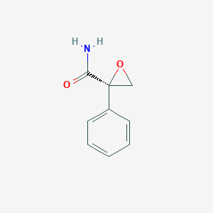 molecular formula C9H9NO2 B125559 (2R)-2-phenyloxirane-2-carboxamide CAS No. 154078-95-2