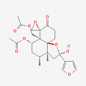 molecular formula C24H30O9 B1255608 Teucrolivin A 