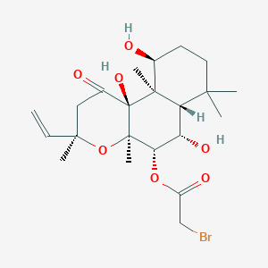 molecular formula C22H33BrO7 B1255625 7-Bromoacetyl-7-desacetylforskolin 