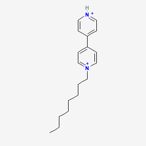 molecular formula C18H26N2+2 B12556271 1-Octyl-4,4'-bipyridin-1-ium CAS No. 151511-87-4