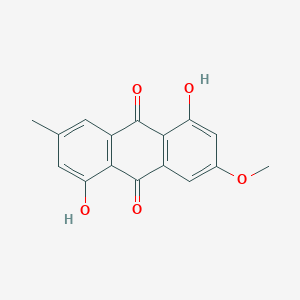molecular formula C16H12O5 B1255629 1,5-Dihydroxy-3-methoxy-7-methylanthracene-9,10-dione CAS No. 148918-78-9